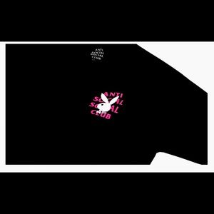 Anti social social club playboy remix tee